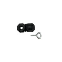 Zweitisolator mit Feststellschraube schwarz