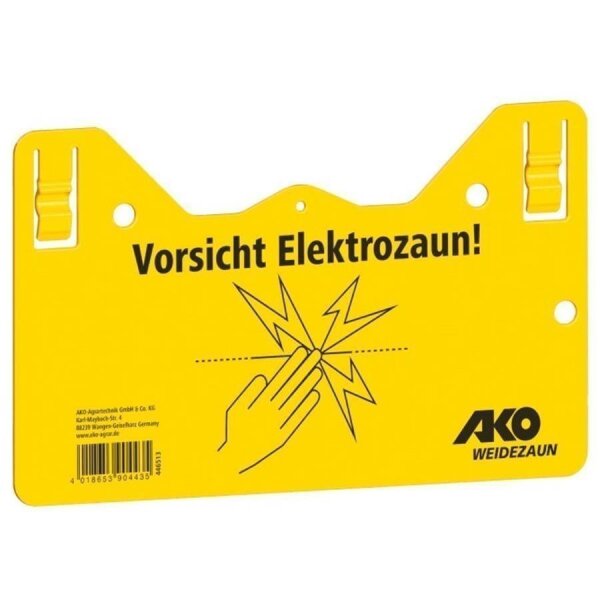 Warnschild - Vorsicht Elektrozaun