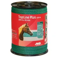 Weidezaunband Breitbandlitze TopLine Plus 20mm grün