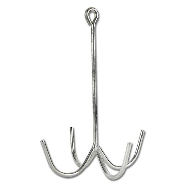 Zaumzeughaken, 4-armig, Metall