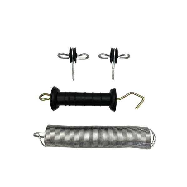 Torfeder Set mit Feder lang und  2 Torgriffisolatoren