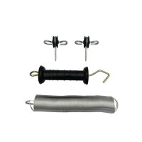 Torfeder Set mit Feder lang und  2 Torgriffisolatoren