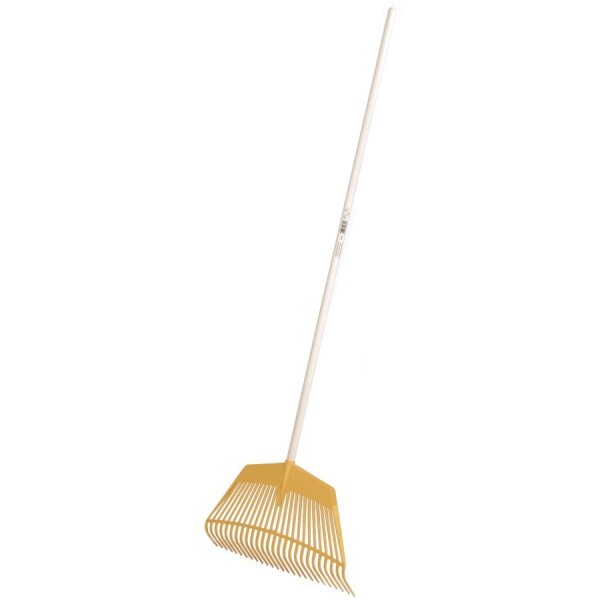 Laub und Mistrechen gelb 60 cm