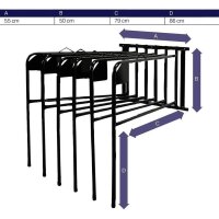 Deckenhalter für 6 Decken zur Wandmontage